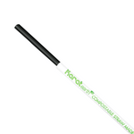 Karat Earth 8.75" Giant PLA Straw (8mm) Paper Wrapped, Black — 2,500 pcs — product photo 2