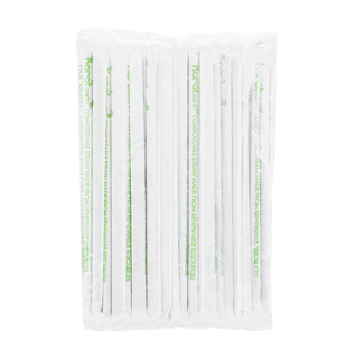 Karat Earth 8.75" Giant PLA Straw (8mm) Paper Wrapped, Black — 2,500 pcs — product photo 8