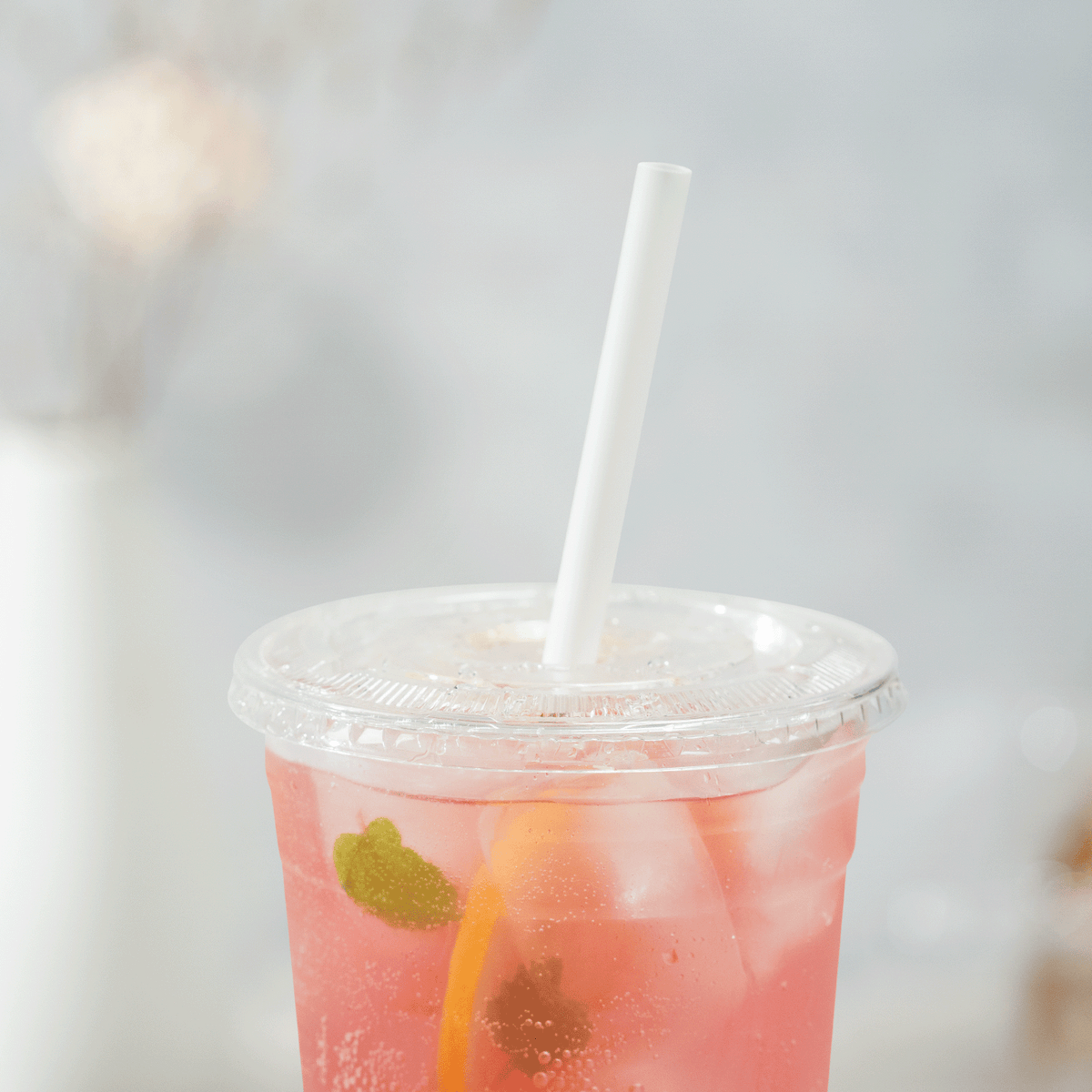 Karat Earth 8.75" PLA Giant Paper Wrapped Straw (8mm), Wihte — 2,500 pcs — product photo 3