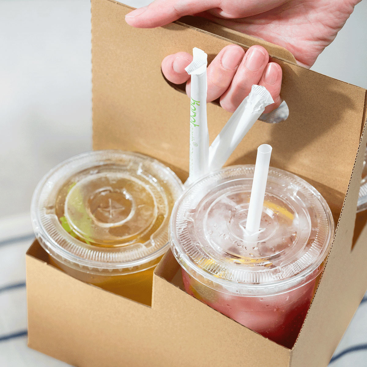 Karat Earth 8.75" PLA Giant Paper Wrapped Straw (8mm), Wihte — 2,500 pcs — product photo 4