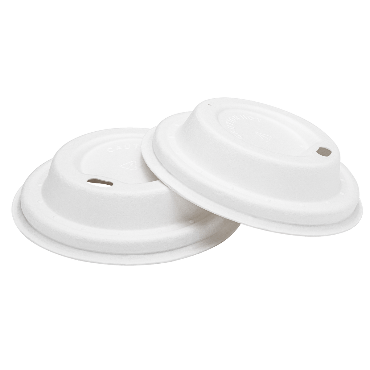 Karat Earth 80mm Bagasse Sipper Dome Lid for 8oz Hot Cup, White — 500 pcs — product photo 7
