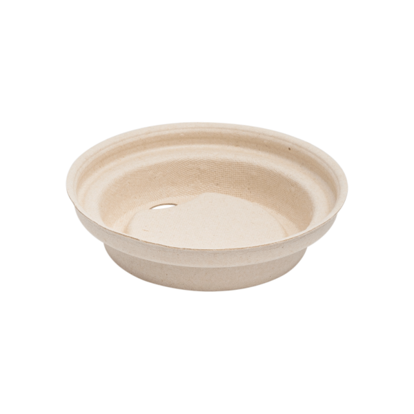 Karat Earth 80mm PFAS Free Bagasse Sipper Dome Lid for 8 oz. Hot Cup, Natural — 500 pcs — product photo 7