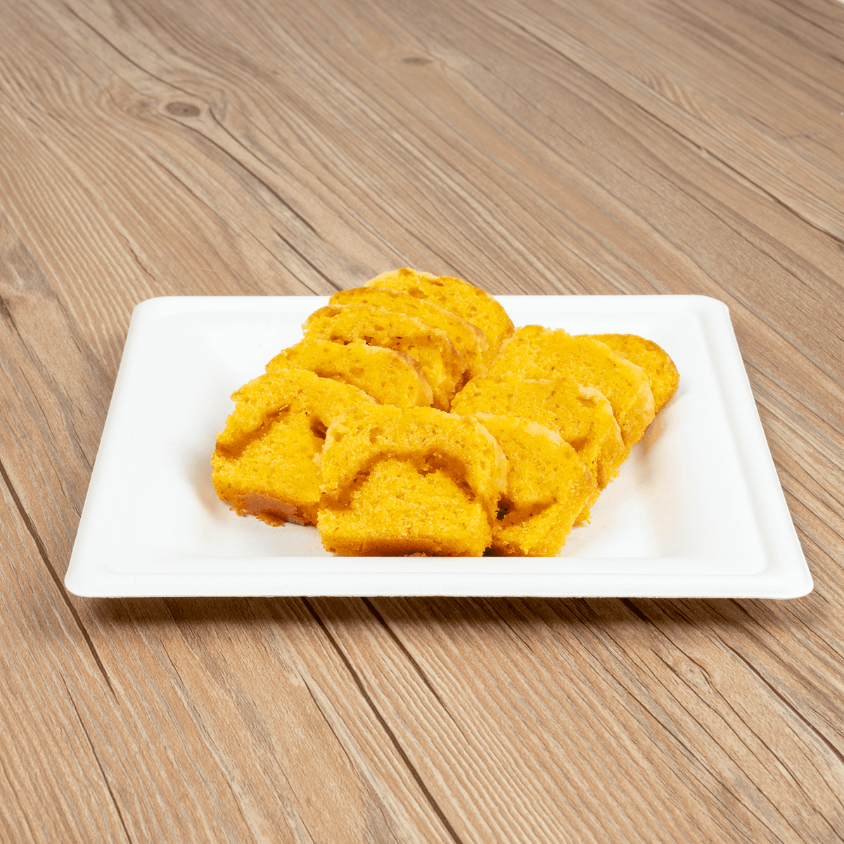 Karat Earth 8”x 8” Molded Fiber Square Plates, PFAS Free, White — 500 pcs — product photo 5
