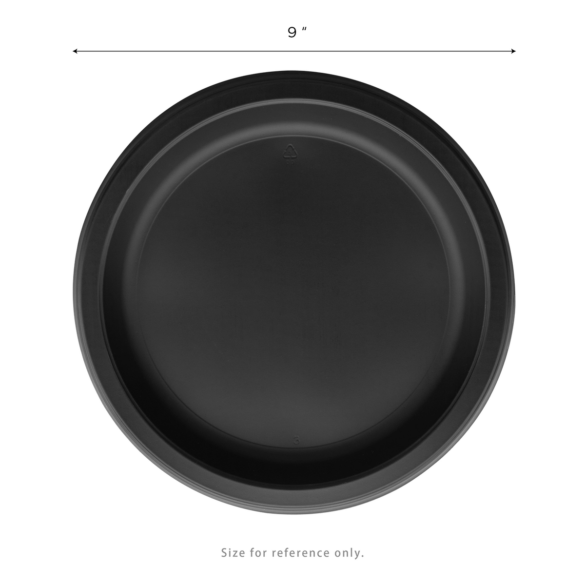 Karat Earth 9" Mineral Filled PP Round Plates, Black — 500 pcs — product photo 5