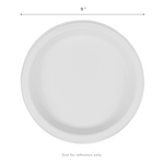 Karat Earth 9" Mineral Filled PP Round Plates, White — 500 pcs — product photo 5