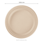 Karat Earth 9'' Molded Fiber Round Plates, PFAS Free, Natural — 500 pcs — product photo 3