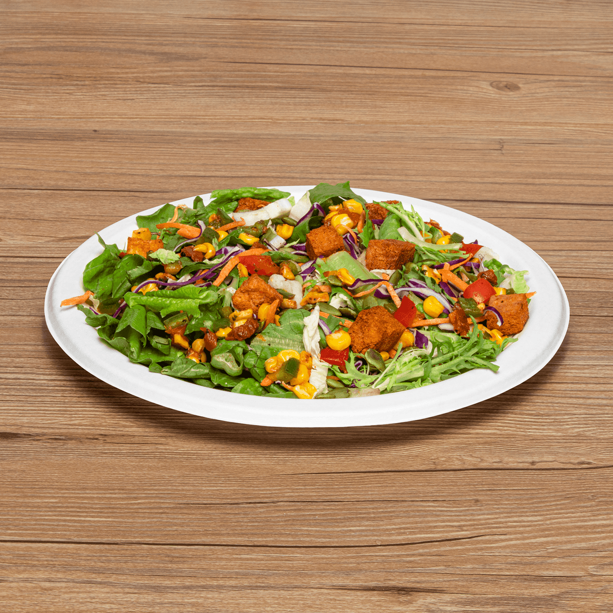 Karat Earth 9'' Molded Fiber Round Plates, PFAS Free, White — 500 pcs — product photo 3