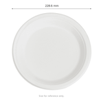 Karat Earth 9'' Molded Fiber Round Plates, PFAS Free, White — 500 pcs — product photo 5