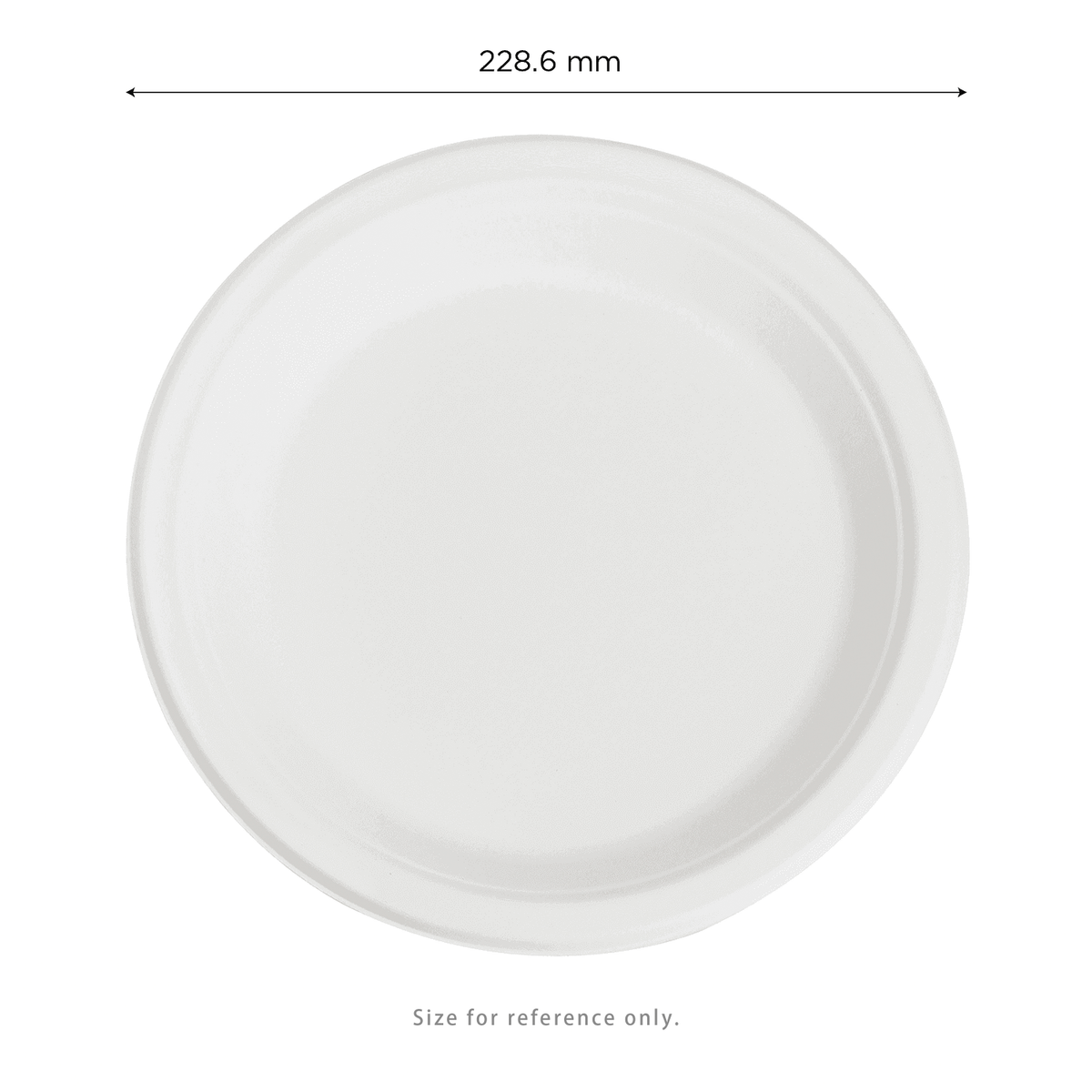 Karat Earth 9'' Molded Fiber Round Plates, PFAS Free, White — 500 pcs — product photo 5