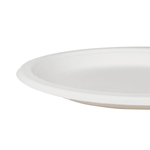 Karat Earth 9'' Molded Fiber Round Plates, PFAS Free, White — 500 pcs — product photo 6