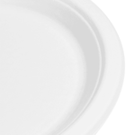 Karat Earth 9'' Molded Fiber Round Plates, PFAS Free, White — 500 pcs — product photo 7