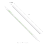 Karat Earth 9" PLA Colossal Paper Wrapped Straw (11mm), Wihte — 1,600 pcs — product photo 5