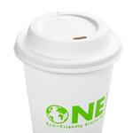 Karat Earth 90mm Bagasse Sipper Dome Lid for 10-24oz Hot Cup, White — 500 pcs — product photo 7