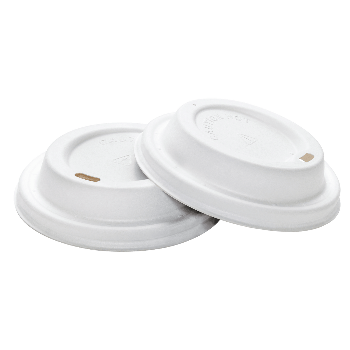 Karat Earth 90mm Bagasse Sipper Dome Lid for 10-24oz Hot Cup, White — 500 pcs — product photo 8