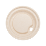 Karat Earth 90mm PFAS Free Bagasse Sipper Dome Lids for 10-24oz Hot Cups, Natural — 500 pcs — product photo 5