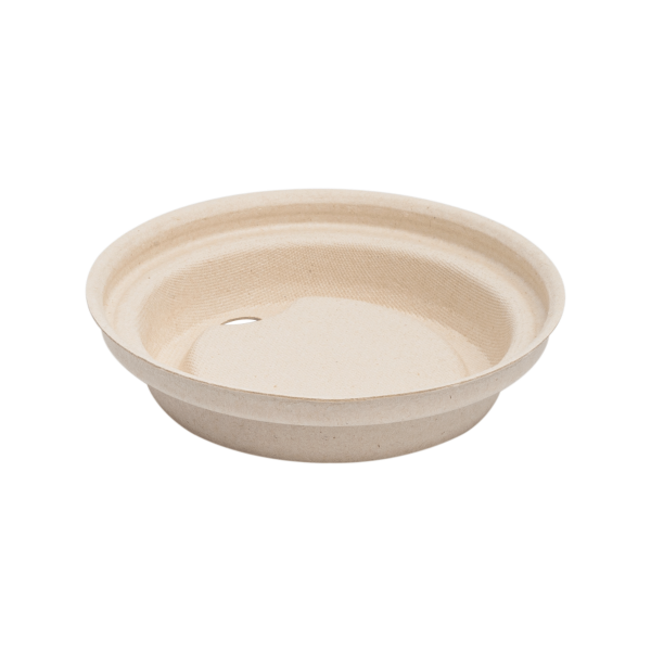 Karat Earth 90mm PFAS Free Bagasse Sipper Dome Lids for 10-24oz Hot Cups, Natural — 500 pcs — product photo 7