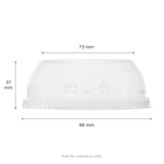 Karat Earth 98mm PLA Dome lids for 12-24 PLA cup, Wide opening — 1,000 pcs — product photo 5