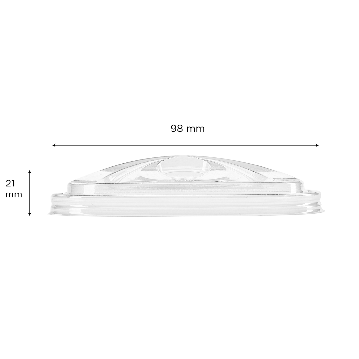 Karat Earth 98mm PLA Strawless Sipper Lid for 12-24oz PLA Cup — 1,000 pcs — product photo 5