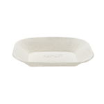 Karat Earth 9”x7” GreaseEase Molded Fiber Food Tray, PFAS free — 500 pcs — product photo 2