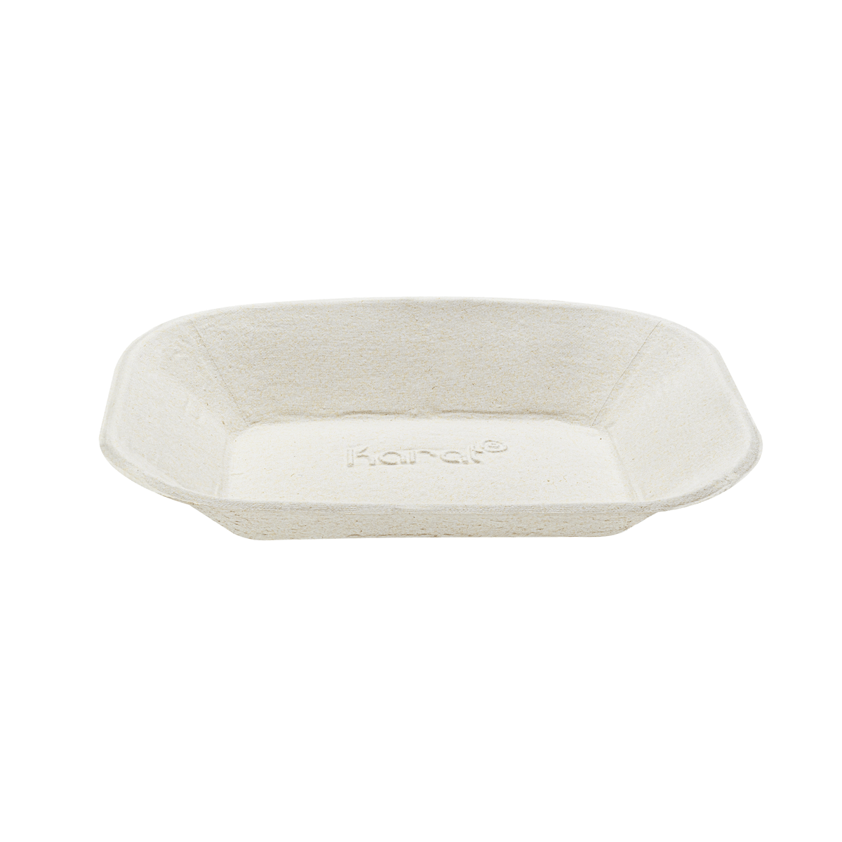 Karat Earth 9”x7” GreaseEase Molded Fiber Food Tray, PFAS free — 500 pcs — product photo 2