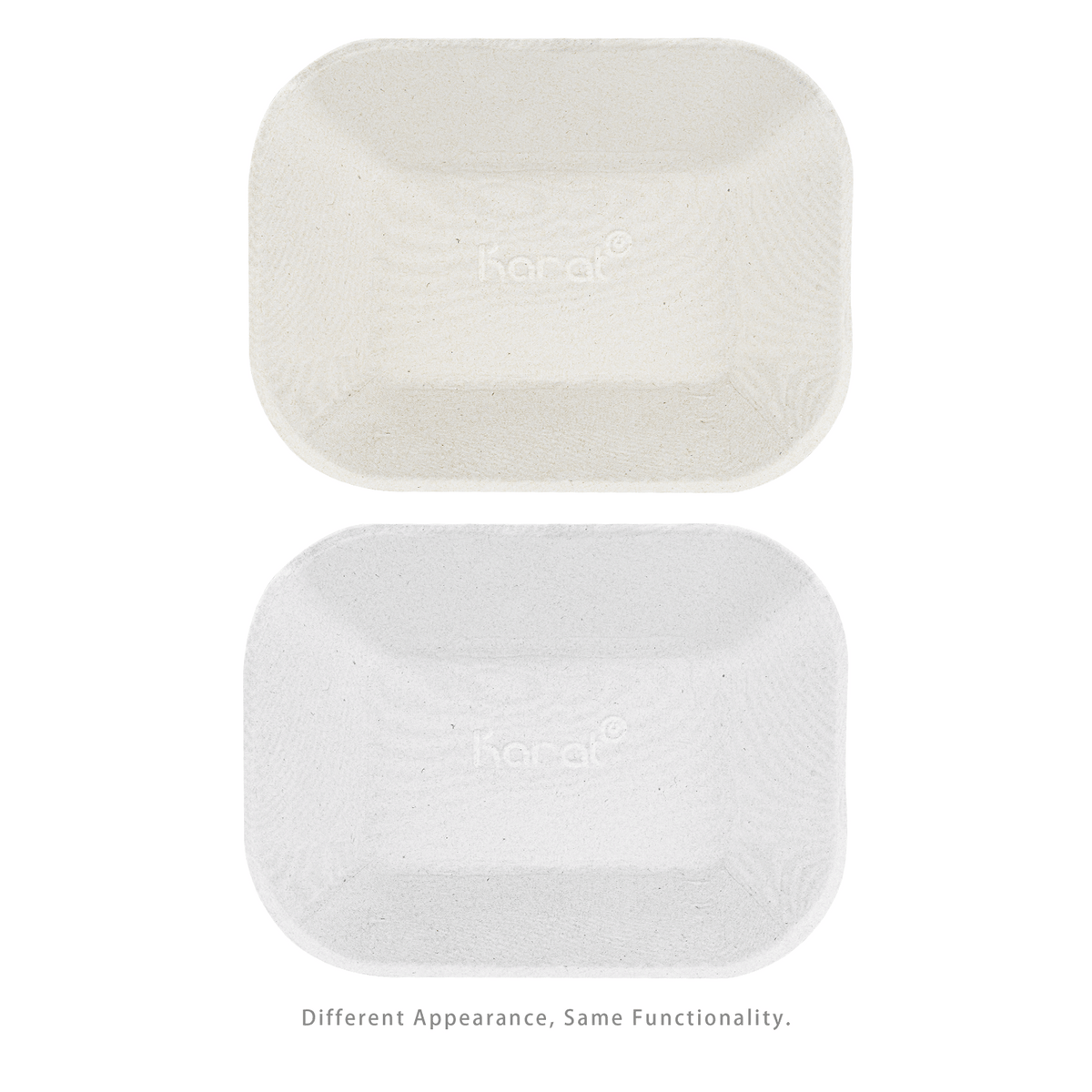 Karat Earth 9”x7” GreaseEase Molded Fiber Food Tray, PFAS free — 500 pcs — product photo 7