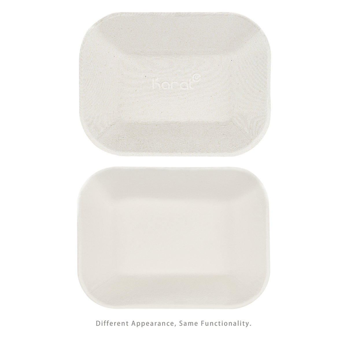 Karat Earth 9”x7” GreaseEase Molded Fiber Food Tray, PFAS free — 500 pcs — product photo 8