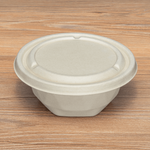 Karat Earth Bagasse Flat Lid for 16-24 oz Bagasse Take Out Bowl, Round — 500 pcs