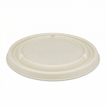 Karat Earth Bagasse Flat Lid for 16-24 oz Bagasse Take Out Bowl, Round — 500 pcs — product photo 2