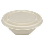 Karat Earth Bagasse Flat Lid for 16-24 oz Bagasse Take Out Bowl, Round — 500 pcs — product photo 5