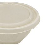 Karat Earth Bagasse Flat Lid for 16-24 oz Bagasse Take Out Bowl, Round — 500 pcs — product photo 6