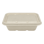 Karat Earth Bagasse Flat Lid for 16-24 oz Bagasse Take Out Container, Rectangular — 500 pcs — product photo 5