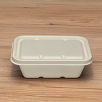 Karat Earth Bagasse Flat Lid for 16-24 oz Bagasse Take Out Container, Rectangular — 500 pcs — product photo 7
