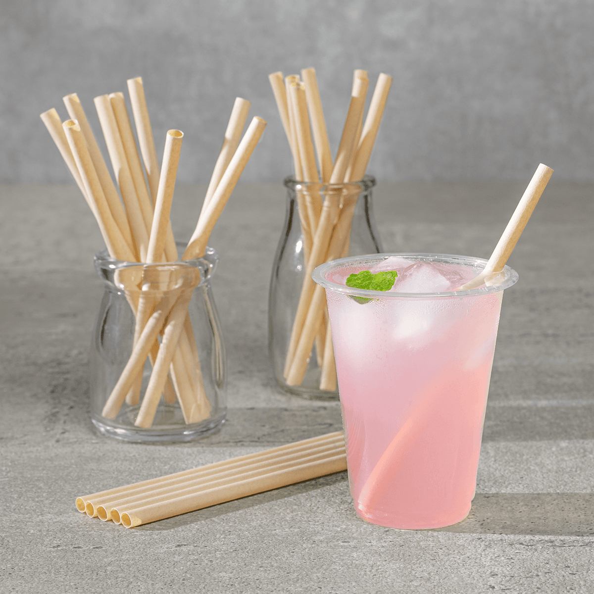 Karat Earth Bamboo Fiber Cocktail 5.5'' Straws (6mm), Natural — 7,000 pcs