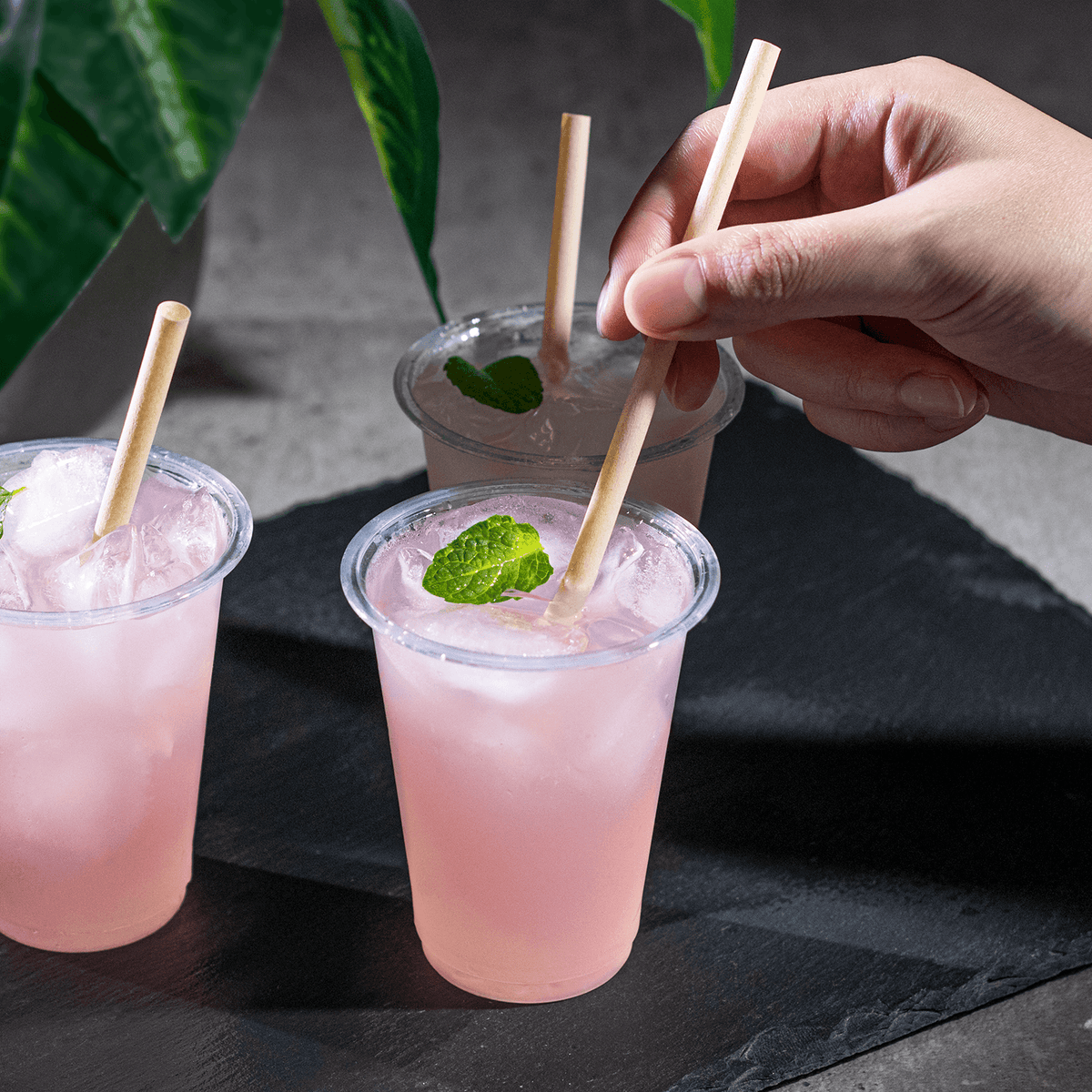 Karat Earth Bamboo Fiber Cocktail 5.5'' Straws (6mm), Natural — 7,000 pcs — product photo 4