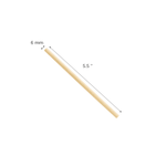 Karat Earth Bamboo Fiber Cocktail 5.5'' Straws (6mm), Natural — 7,000 pcs — product photo 6