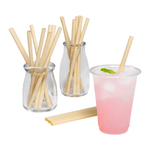 Karat Earth Bamboo Fiber Cocktail 5.5'' Straws (6mm), Natural — 7,000 pcs — product photo 8