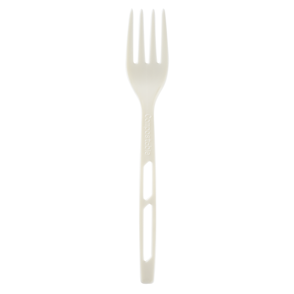 Karat Earth Heavy Weight CPLA Compostable Fork Wrapped, White — 750 pcs — product photo 4