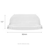 Karat Earth Karat 90mm PET Dome lids for 12-22 Paper Cold Cup, Wide opening — 1,000 pcs — product photo 5