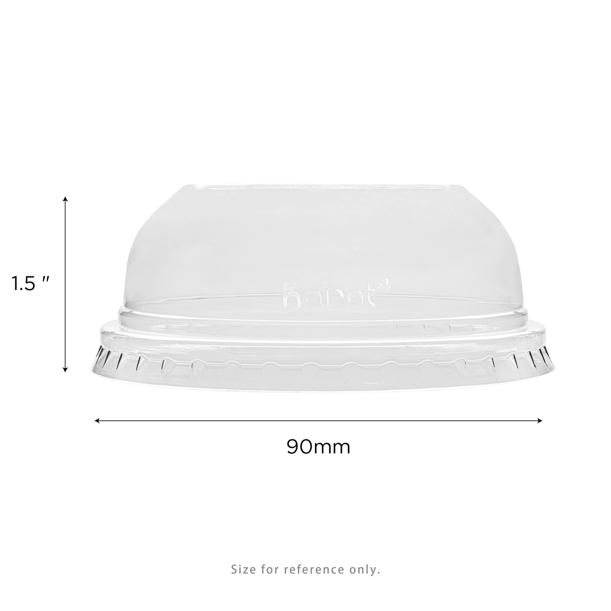 Karat Earth Karat 90mm PET Dome lids for 12-22 Paper Cold Cup, Wide opening — 1,000 pcs — product photo 5