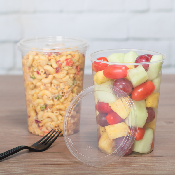 Karat Earth Lid for 8-32 oz. PLA Deli Container (117mm), Clear — 500 pcs
