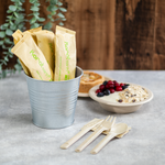 Karat Earth PFAS Free Bagasse Cutlery Kits (Knife, Fork, Soup Spoon, 2-ply Napkin), Paper Wrapped — 250 sets — product photo 4