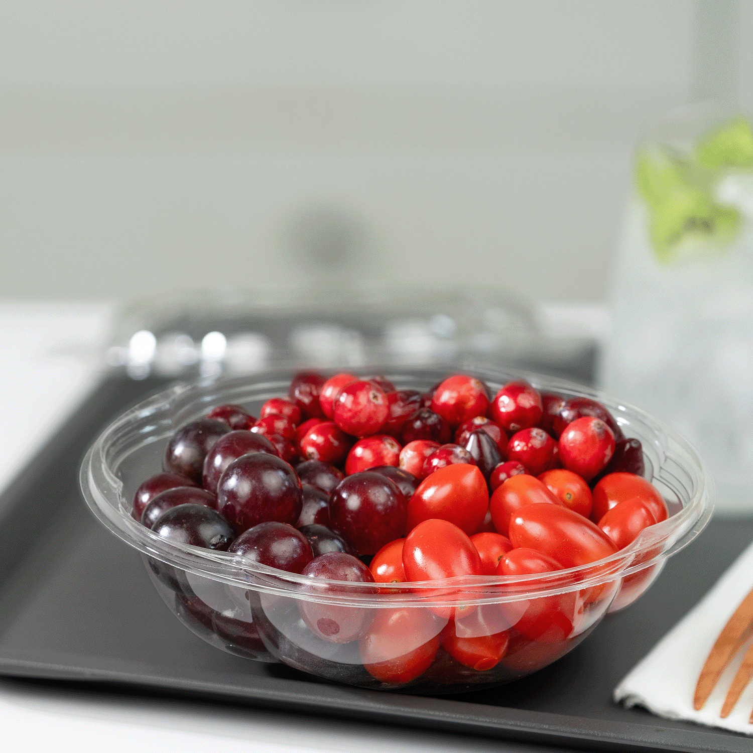 Karat Earth PLA 18 oz Salad Container (175 mm), Clear — 300 pcs