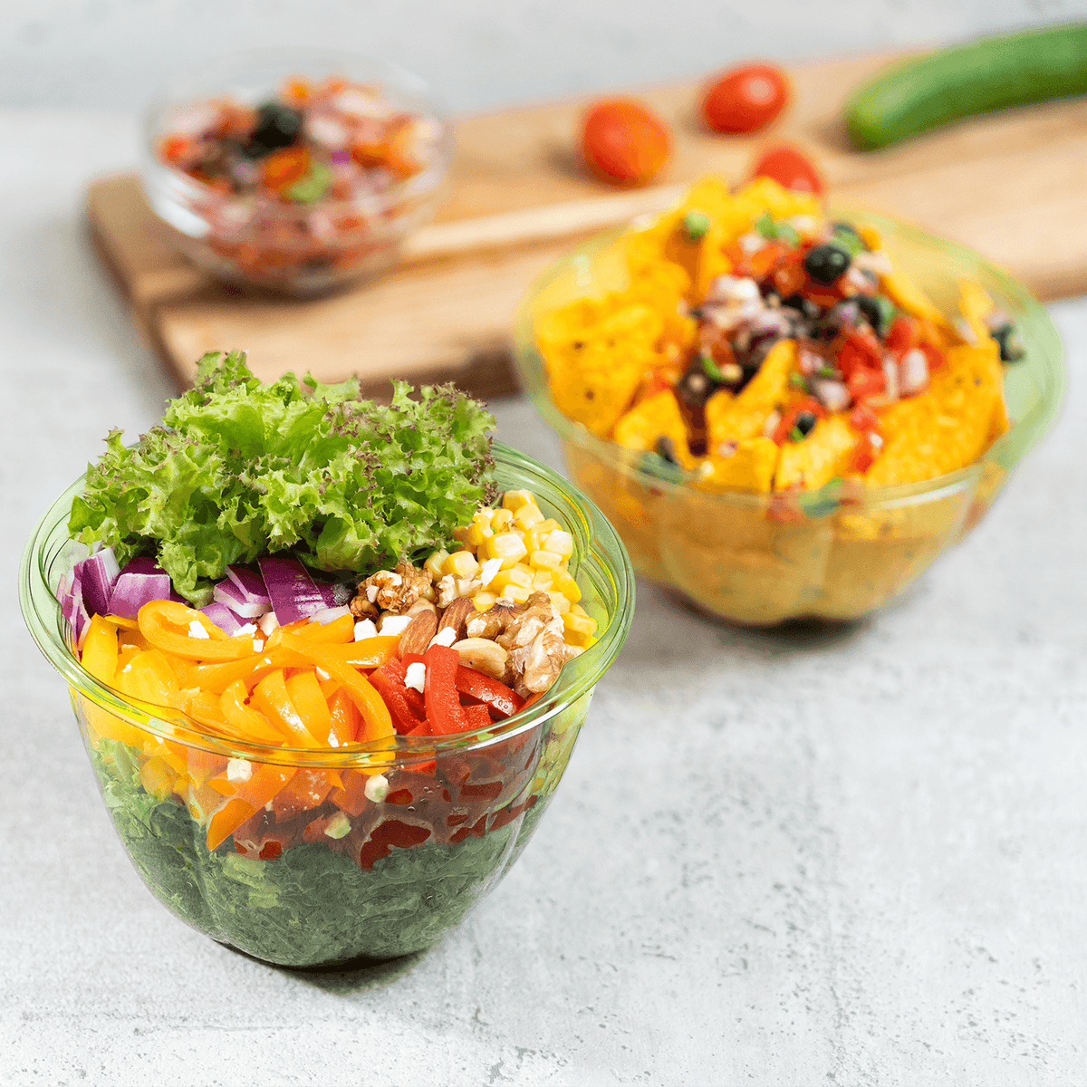 Karat Earth PLA 32 oz Salad Container (175 mm), Green — 300 pcs — product photo 4