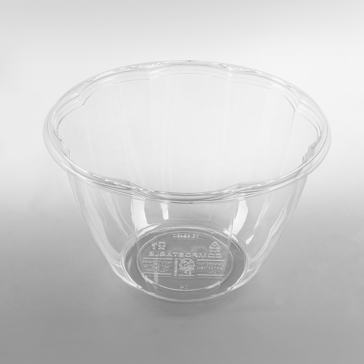 Karat Earth PLA 48 oz Salad Container (175 mm), Clear — 300 pcs — product photo 2