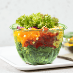 Karat Earth PLA 48 oz Salad Container (175 mm), Green — 300 pcs