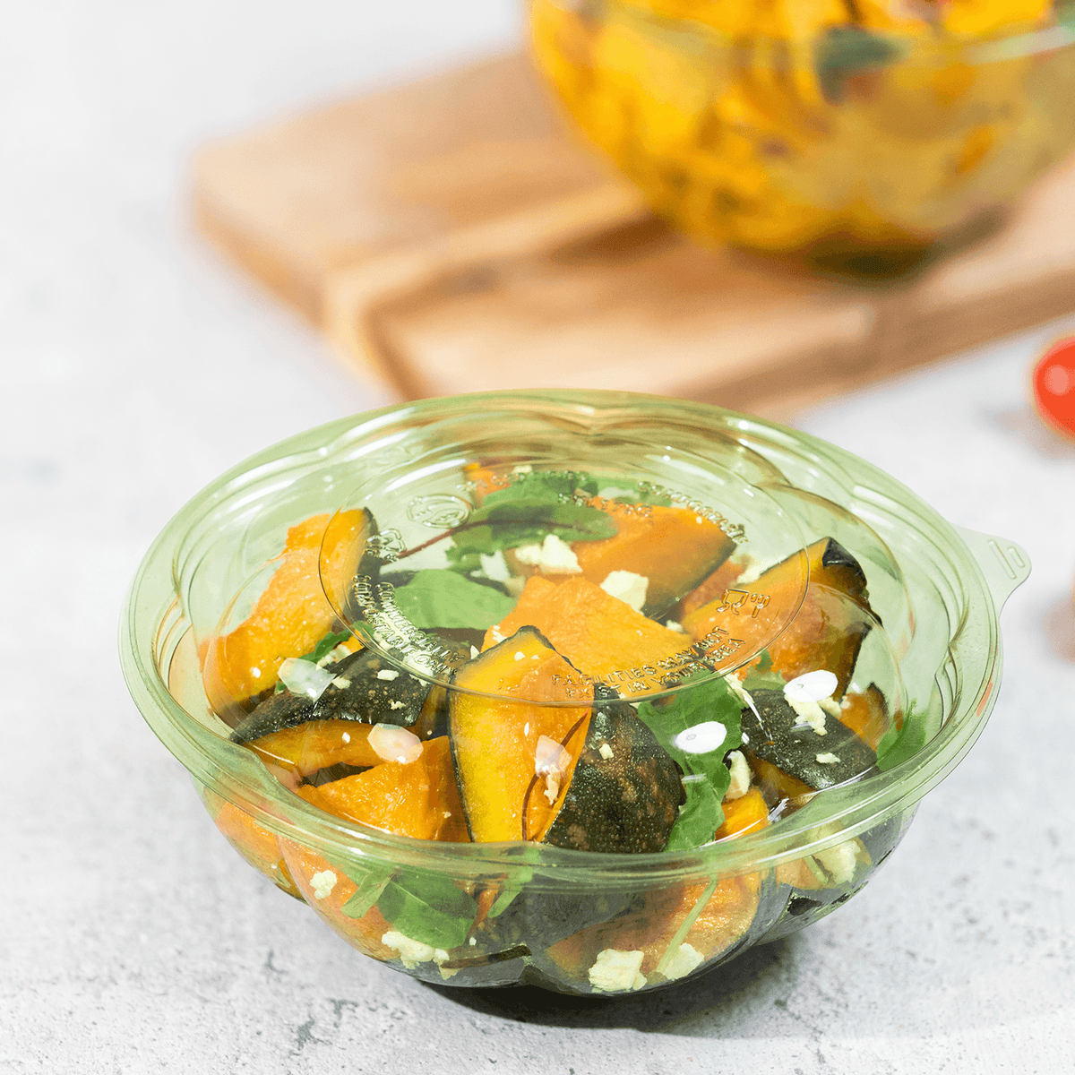 Karat Earth PLA Dome Lid for 18-48 oz. PLA Salad Container, Green — 300 pcs — product photo 3