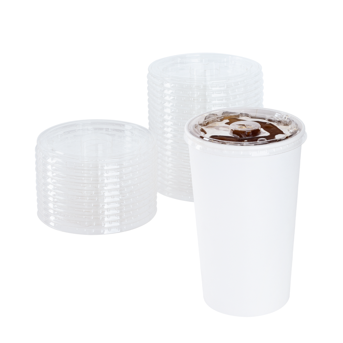 Karat Earth PLA Flat Lid for 44oz Paper Cold Cup (115mm) — 480 pcs — product photo 2