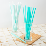 Karat Giant Straws, Individually Wrapped, Aqua (0.31" x 10.25") — 1,200 ct