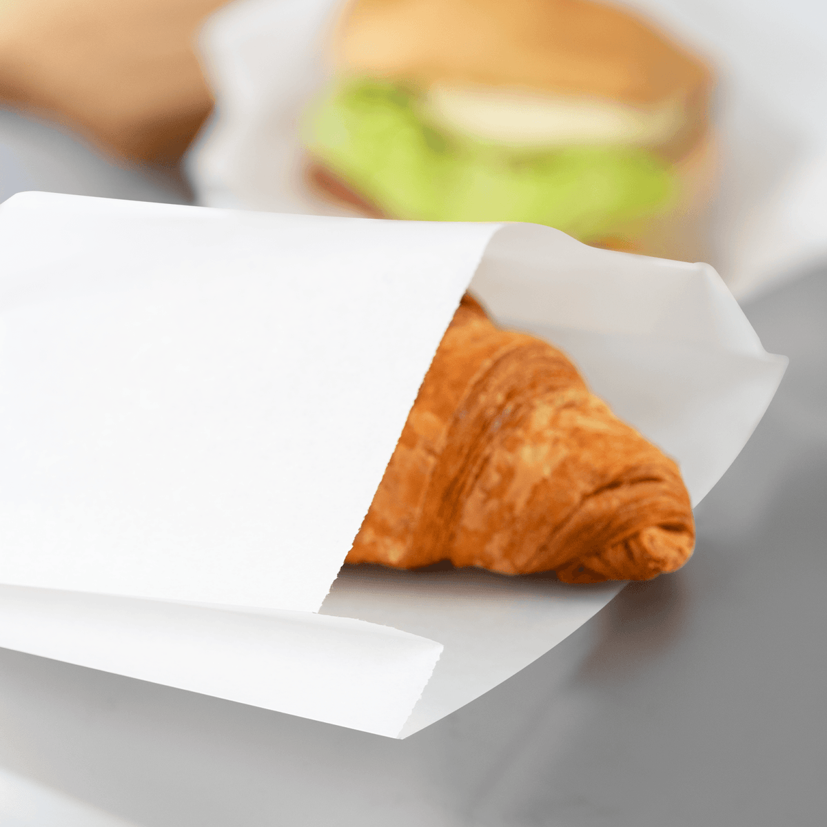 Karat Grease-Resistant Sandwich Bag, White — 2,000 ct — product photo 4