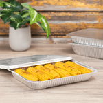 Karat Half Size Heavy-Duty Aluminum Foil Steam Table Pan, Shallow Depth — 100 ct — product photo 3